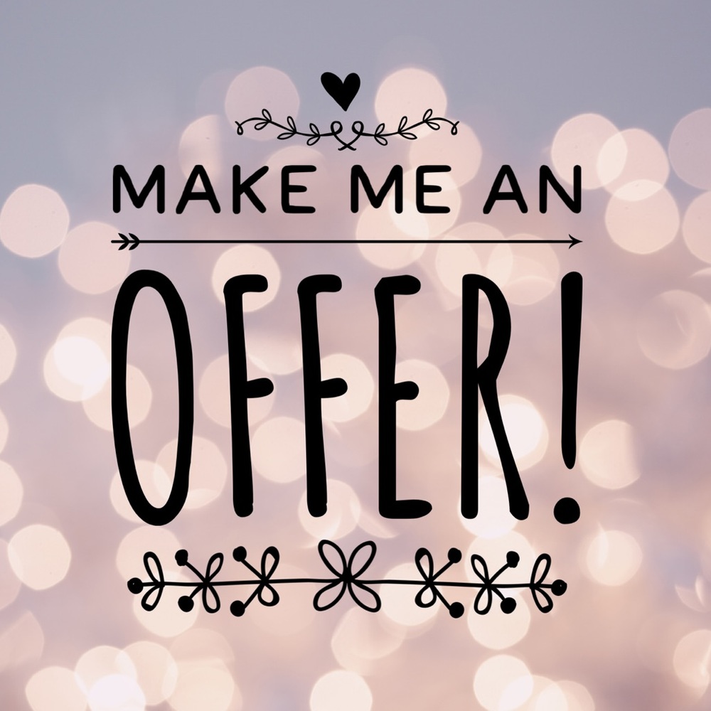 Like the item, not the price? Make me an offer!